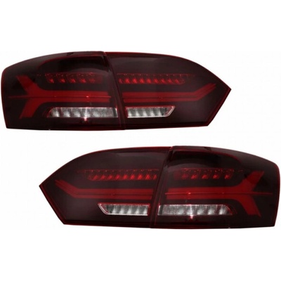 KITT Taillights LED suitable for VW Jetta Mk6 VI (2012-2014) Dynamic Flowing Turn Signals Red Smoke