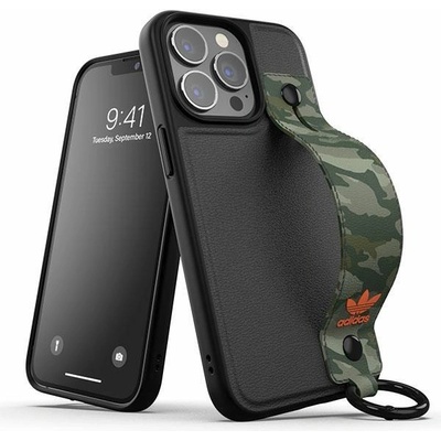 Adidas Кейс Adidas OR Hand Strap за iPhone 13 Pro /13 6.1", черно-зелен, 47111 (AD000046-0)