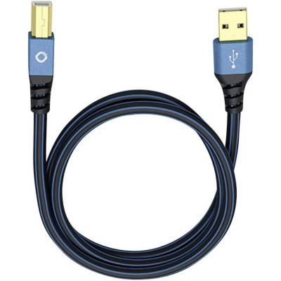 Oehlbach 9346 USB 2.0 USB-A zástrčka USB-B zástrčka 10m modrý