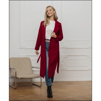 Edoti Червено дамско палто с колан Edoti Edoti | Cherven | ЖЕНИ | S