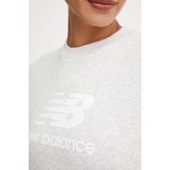 New Balance Суичър New Balance в сиво с меланжов десен WT41503AHH (WT41503AHH)