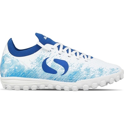 Sondico Детски футболни стоножки Sondico Blaze Childrens Astro Turf Trainers - White/Blue