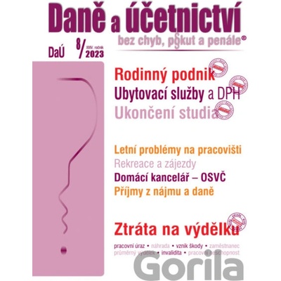 Daně a účetnictví bez chyb, pokut a penále č. 8 / 2023 - Rodinný podnik - Poradce s.r.o.