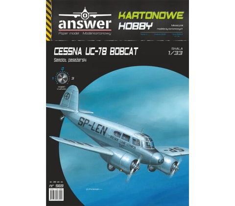 Answer Papierový model Cessna UC-78 Bobcat