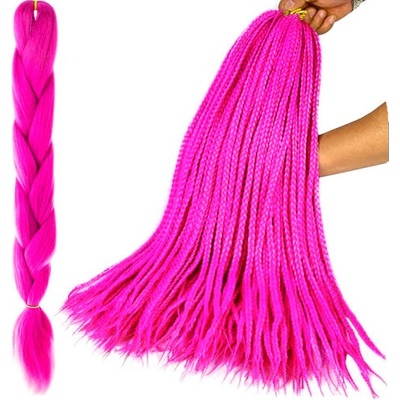 Soulima Vlasy Kanelové syntetické Copánky ombre fialové