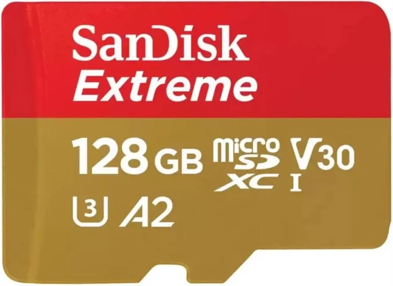 SanDisk Extreme microSDXC 128GB UHS-I/U3/A2/CL10 (SDSQXAA-128G-GN6MA/121586)