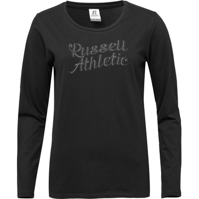 Russell Athletic Dámske tričko LS CREW T SHIRT čierna sivá