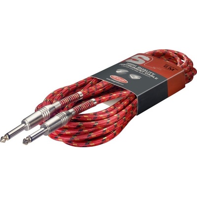 Stagg Кабел жак - жак Stagg SGC6VT-RD червен 6 метра