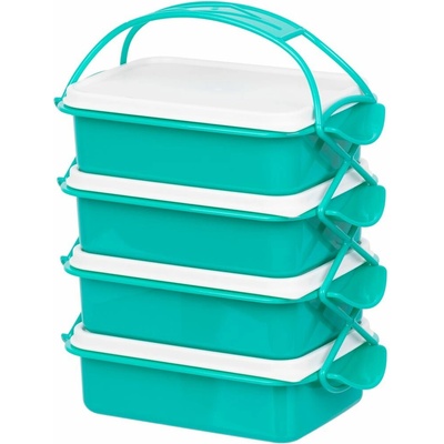 Obedár MagicHome CS336, 4 dielny, 4x 1000 ml, PP/PE, 24,3x14,6x29,5 cm