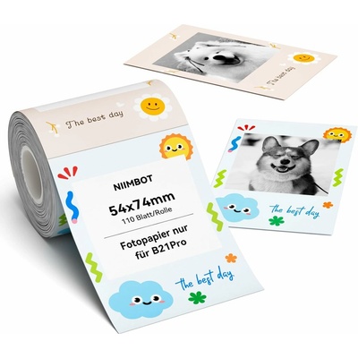 NIIMBOT Foto papier – samolepiace štítky pre tlačiareň B21 Pro