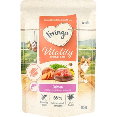 Feringa Vitality Hairball Care Hairball Care losos 12 x 85 g