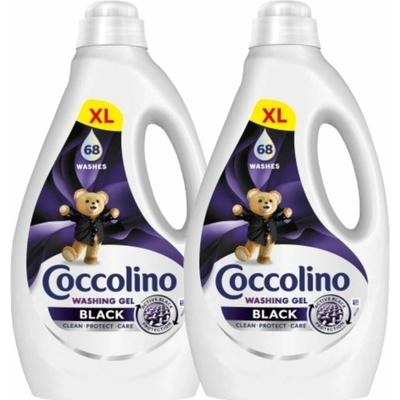 Coccolino Black Liquid Washing prací gel 2 x 2,72 l 136 PD