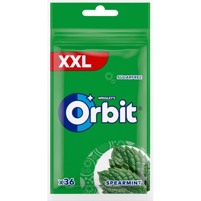 Orbit žuvačky Spearmint XXL mätová 36 dražé bez cukru 50 g