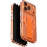 Uniq Хибриден удароустойчив кейс с MagSafe и ластик против изпускане за iPhone 17 Pro - Uniq Heldro Air MagClick Hybrid Case (оранжев-прозрачен) (UNIQ-IP6.3P(2025)-HELAMVORG)