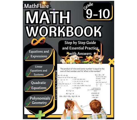 MathFlare - Math Workbook 9th and 10th Grade
