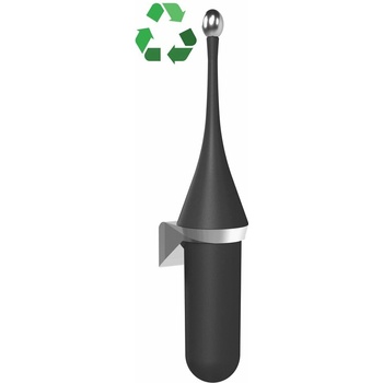 Marplast Ecolored WC štětka závěsná ABS Soft Touch černá mat A65801VB