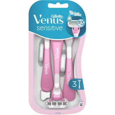 Gillette Самобръсначки за еднократна употреба Venus Sensitive 3 бр