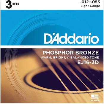 D'Addario EJ16-3D 3ks