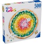 Ravensburger Кръгъл пъзел Ravensburger от 500 части - Пица (17347)