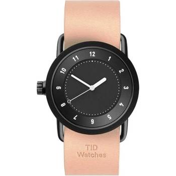 TID Watches No.1 36 Black / Natural Leather Wristband