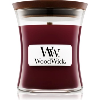 WoodWick Black Cherry ароматна свещ с дървен фитил 85 гр