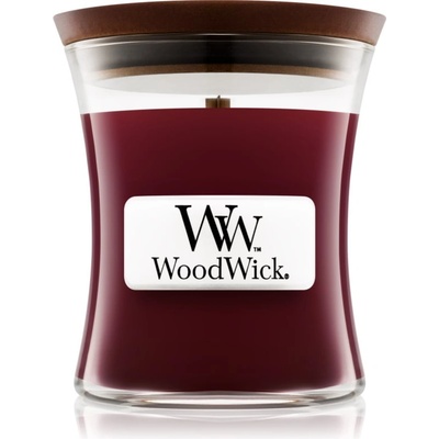 WoodWick Black Cherry ароматна свещ с дървен фитил 85 гр