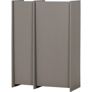 WOOOD Сиво шкафче от декор от ясен 102x140x44 cm Brock - WOOOD (377894-WG)