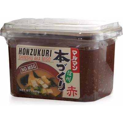Honzukuri Miso pasta Aka Miso tmavá 500 g – Zboží Dáma