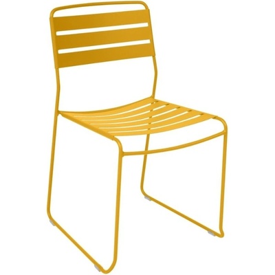 Fermob Surprising Medově žlutá kovová stohovatelná zahradní židle