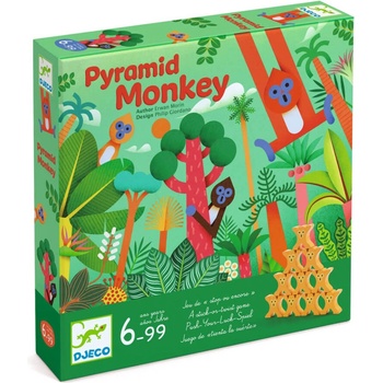 Djeco Pyramída opíc: hra stavania pyramíd