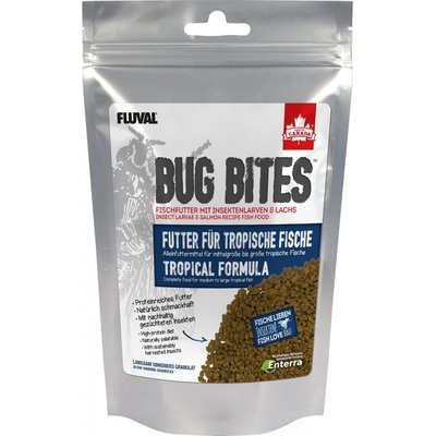 Fluval Bug Bites Tropical Formula Granules M-L 125 g