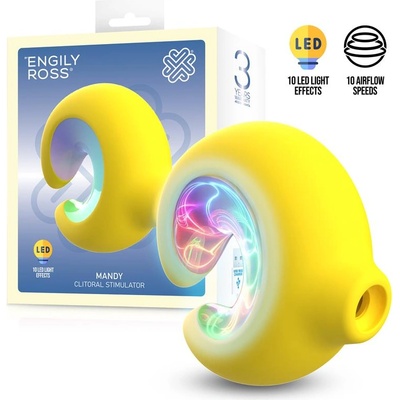 Engily Ross Mandy Clitoral Stimulator Sucker with LED Lights Yellow