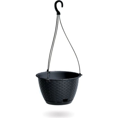 Prosperplast Závesný kvetináč RATOLLA ROUND W 24,3 cm antracitový