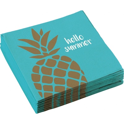 Amscan ubrousky Ananas-Pineapple Vibes 33x33cm 20ks