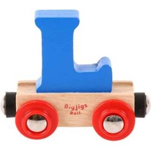Bigjigs Rail Вагонче дървена влакова линия - Буква L (BR112)