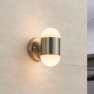 EGLO 75392 - LED външна стенна лампа MEROLA 2xLED/3, 7W/230V IP44 матов хром (EG75392)