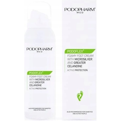 Podopharm Krém na nohy v pěně s mikrostříbrem a vlaštovičníkovou bylinou 125 ml