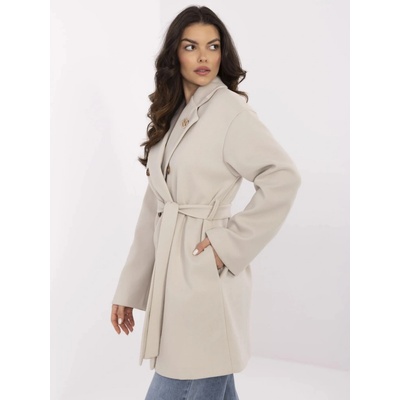 Kabát -TW-PL-BI-28987.85 Béžová svetlo