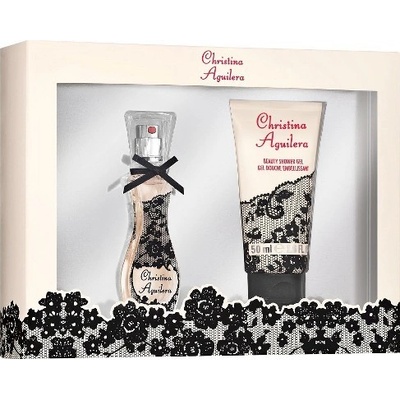 Christina Aguilera Christina Aguilera by Night EDP 15 ml + sprchový gél 50 ml pre ženy darčeková sada