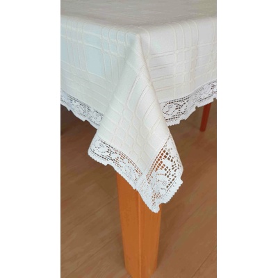 Polášek Ubrus Verona světlá krajka 100% bavlna Smetanová krajka 100% bavlna 40x90 cm