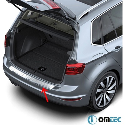 Nerez brúsený kryt hornej hrany zadného nárazníka VW Golf VII Sportsvan 2013-2019