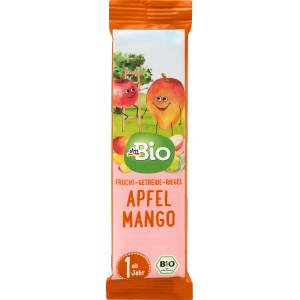 dmBio Био плодов бар ябълка и манго, 1+г, 25 g (1491794)