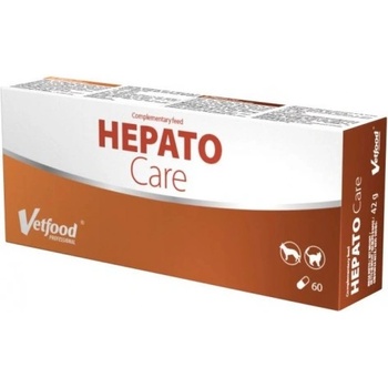 VetFood Hepato Care - хранителна добавка за кучета, котки, поддържа чернодробните клетки, подпомага храносмилателните, метаболитните и детоксикационните процеси, 60 капсули - Полша