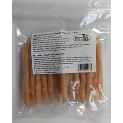 Salač Tyčinka rybí obalená kuřecím masem 250 g