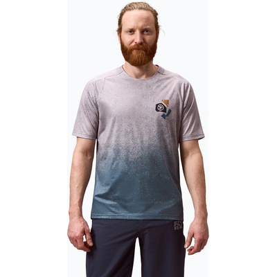 Endura Мъжка тениска за колоездене Endura Singletrack Print titanium