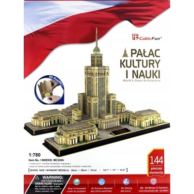 CubicFun 3D puzzle Palác kultury a vědy 144 ks