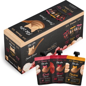 Dibaq Мултипак Fitmin For Life Cream sauce кремообразни паучове за котки 24 бр. x 100 g
