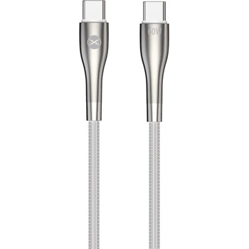 Forever Кабел Sleek USB-C - USB-C, 60W, 1.0 м, бял - Forever