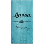Luxica® Fantasy - салфетки Тюркоаз с дискретен релеф и фин бордюр 40бр р (2390101)