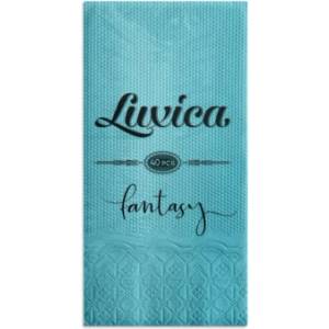 Luxica® Fantasy - салфетки Тюркоаз с дискретен релеф и фин бордюр 40бр р (2390101)